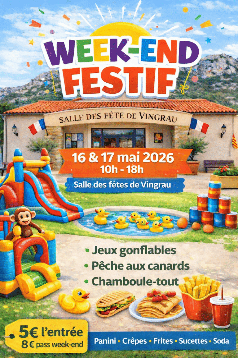 Animation de kermesse familiale à Vingrau par Le P'tit Comité