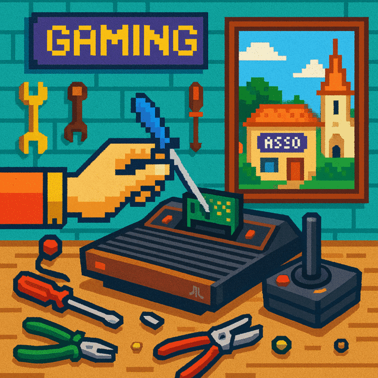 Atari 2600 : restauration et réparation de console rétro par Le P'tit Comité